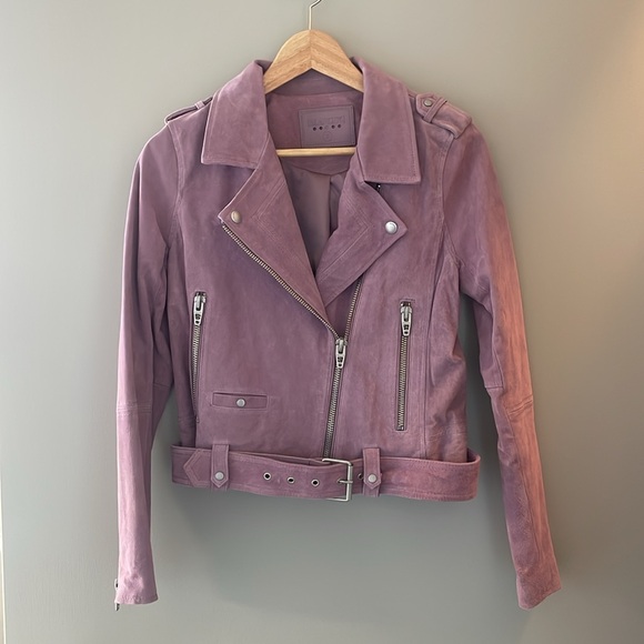NWOT Blank NYC Suede Moto Jacket Lilac Light Purple Size S - Picture 3 of 8